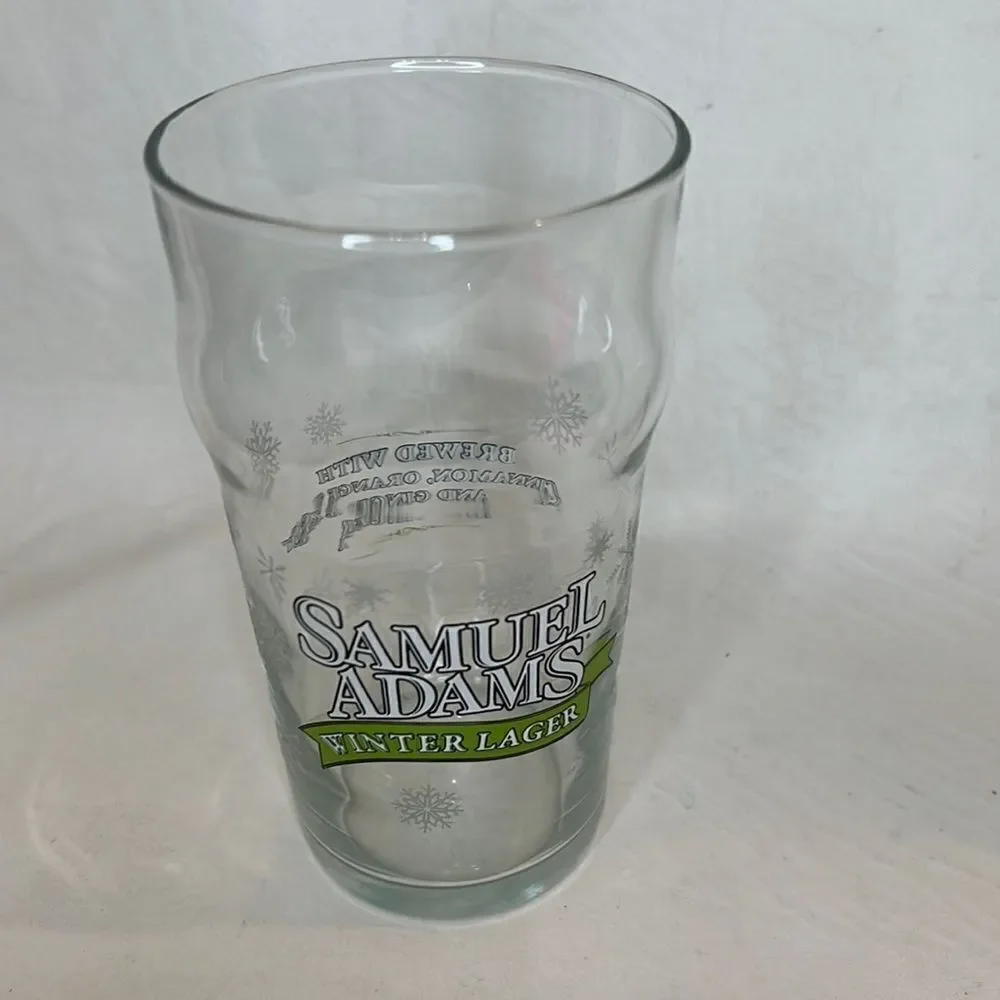 Samuel Adams Winter Lager 16 Oz 5 3/4 In Tall Brewed Cinnamon Ginger Orange Zest